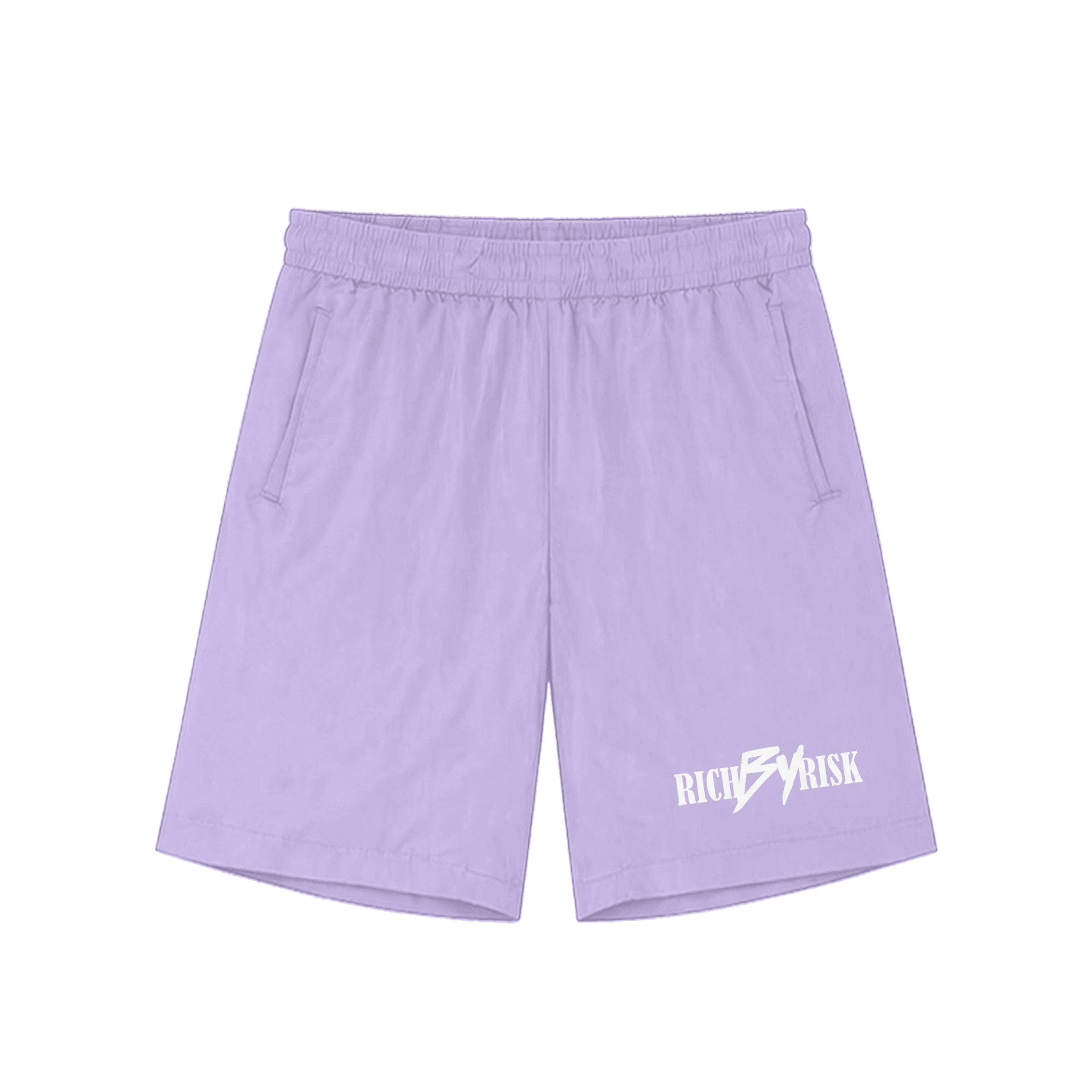 RICH BY RISK ® LAVENDER WINDBREAKER SHORTS