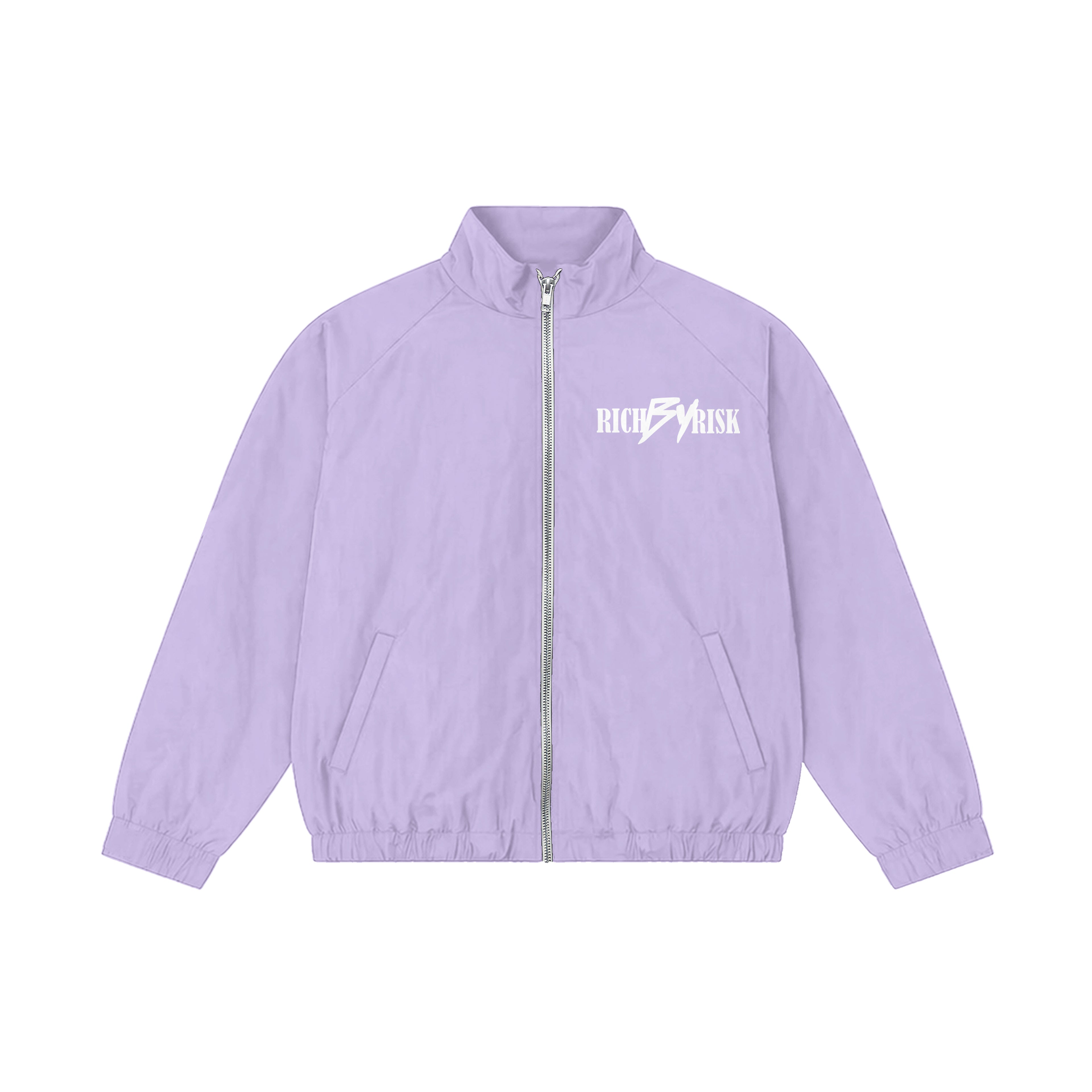 RICH BY RISK ® LAVENDER WINDBREAKER JACKET
