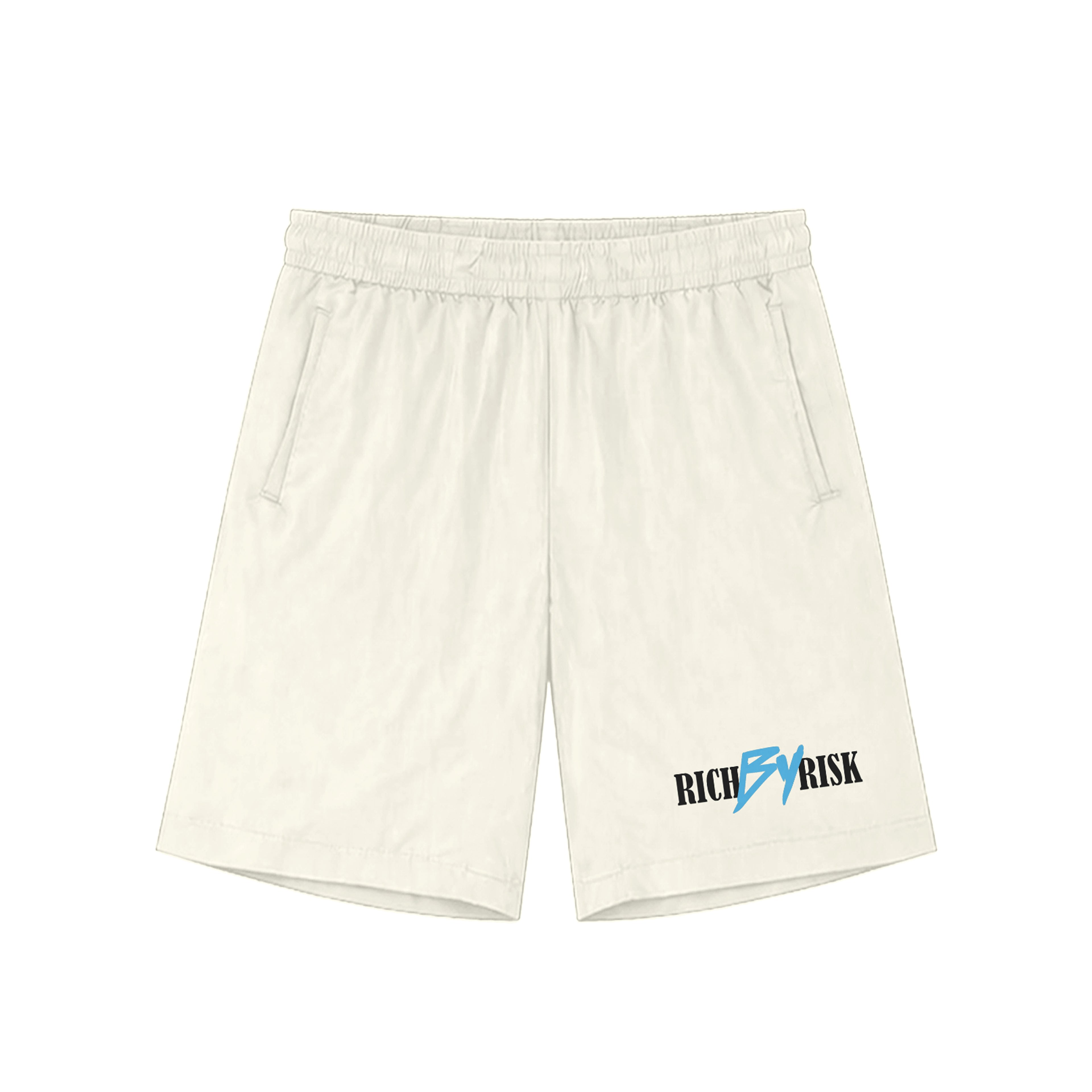 RICH BY RISK ® ORIGINAL CREAM WINDBREAKER SHORTS